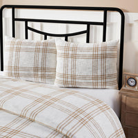 Thumbnail for Wheat Plaid Standard Sham 21x27 VHC Brands - The Fox Decor
