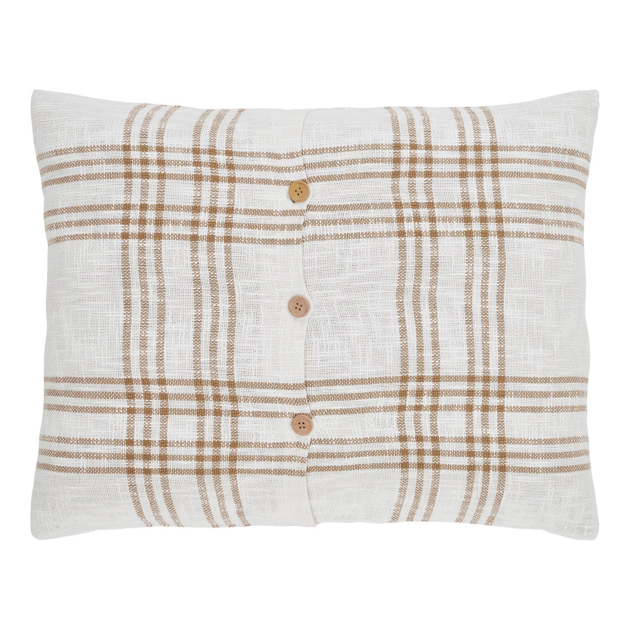 Wheat Plaid Standard Sham 21x27 VHC Brands - The Fox Decor