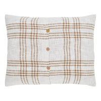 Thumbnail for Wheat Plaid Standard Sham 21x27 VHC Brands - The Fox Decor