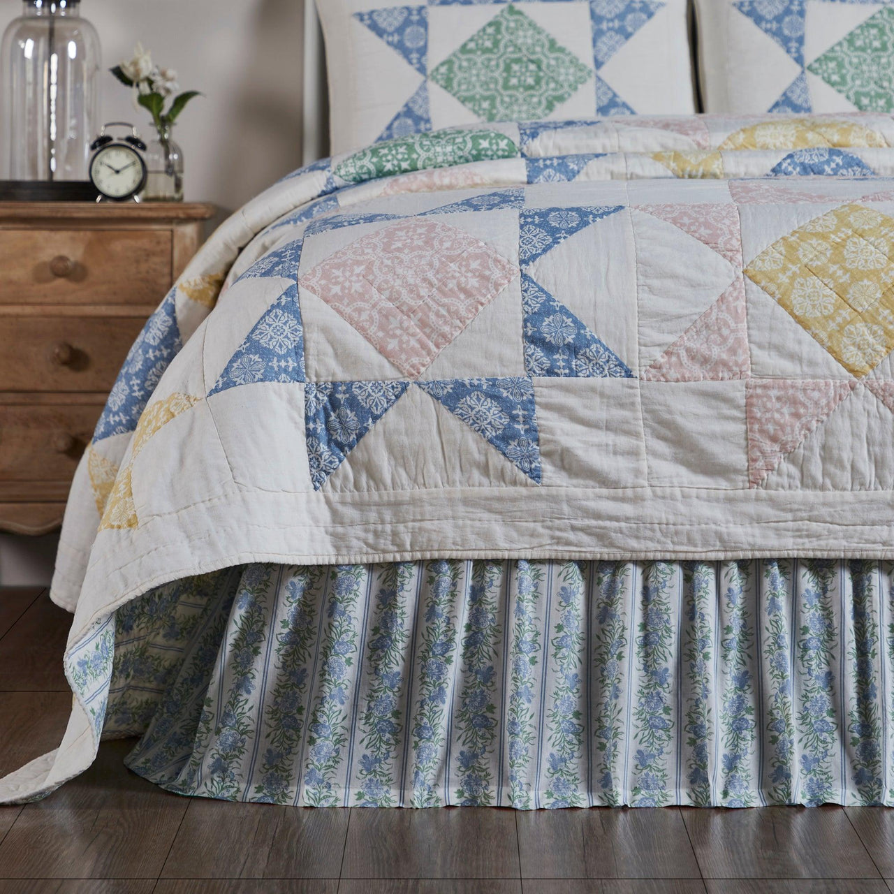 Jolie Twin Bed Skirt 39x76x16 VHC Brands - The Fox Decor