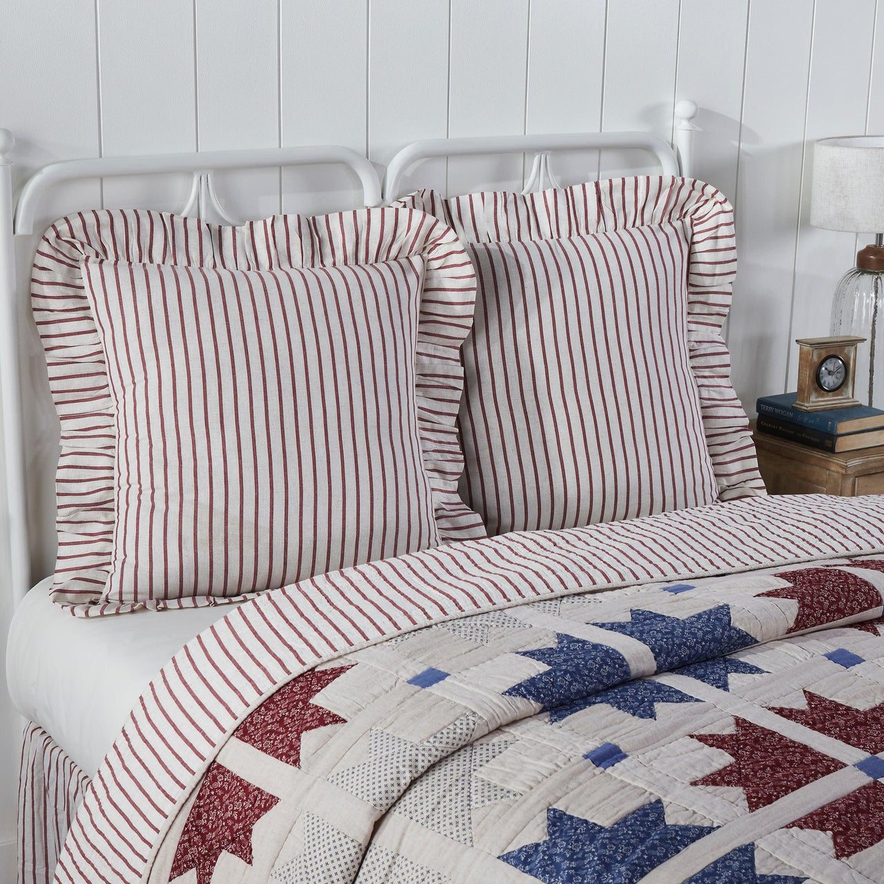 Celebration Fabric Euro Sham 26x26 VHC Brands - The Fox Decor