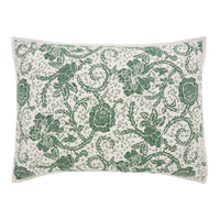 Thumbnail for Dorset Green Floral Standard Sham 21x27 VHC Brands - The Fox Decor