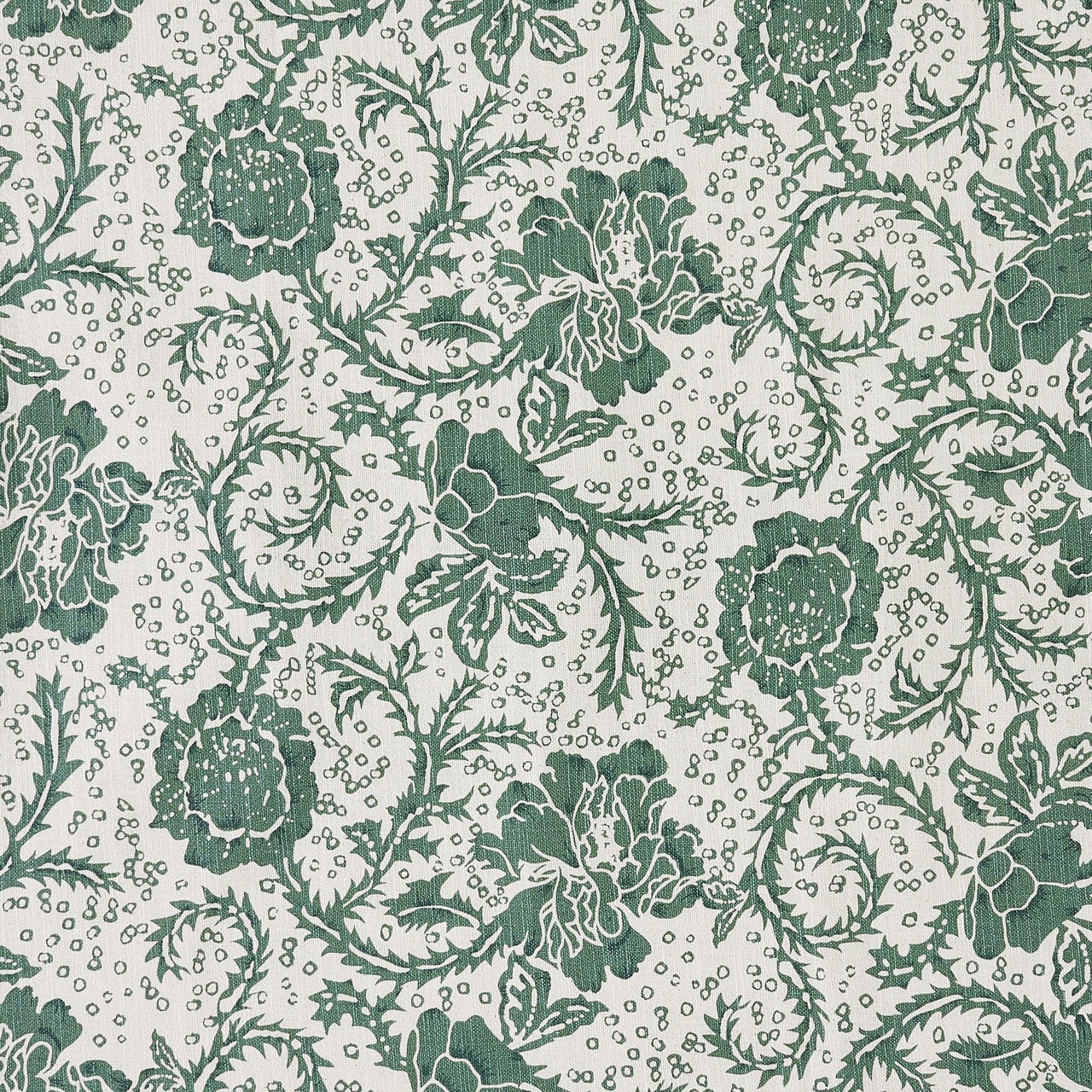 Dorset Green Floral Ruffled King Pillow Case Set of 2 21x36+4 VHC Brands - The Fox Decor