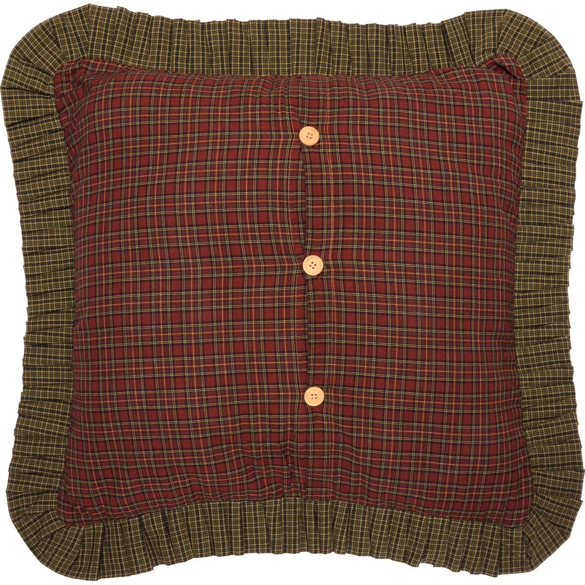 Tea Cabin Euro Sham Fabric Ruffled 26x26 VHC Brands - The Fox Decor