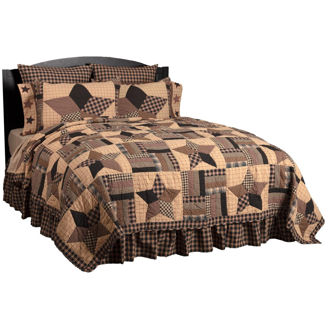 Bingham Star Queen Quilt 94Wx94L VHC Brands