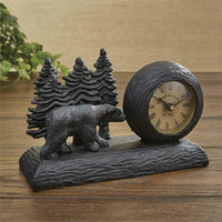 Thumbnail for Black Bear Table Clock Park Designs