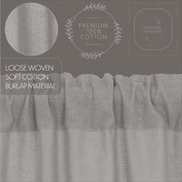 Thumbnail for Burlap Dove Grey Panel Curtain 96