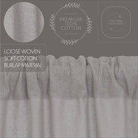 Thumbnail for Burlap Dove Grey Panel Curtain 96