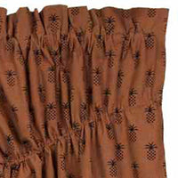 Thumbnail for Mocha Black Pineapple Town Gathered Swag Lined C6101033 - The Fox Decor