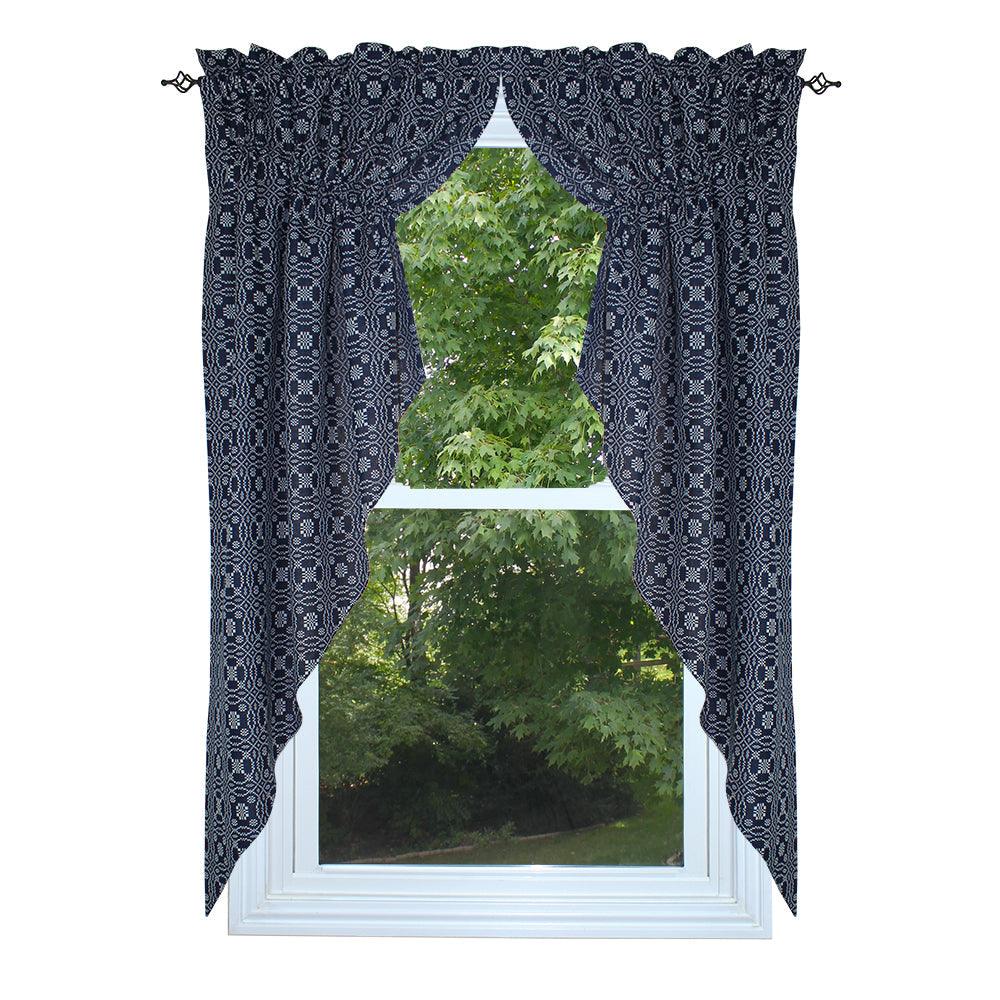 Lover's Knot - Indigo Gathered Swag C6130002 - The Fox Decor