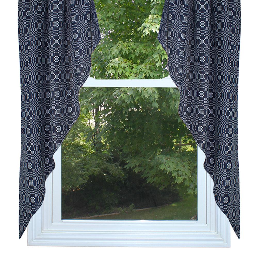 Lover's Knot - Indigo Gathered Swag C6130002 - The Fox Decor