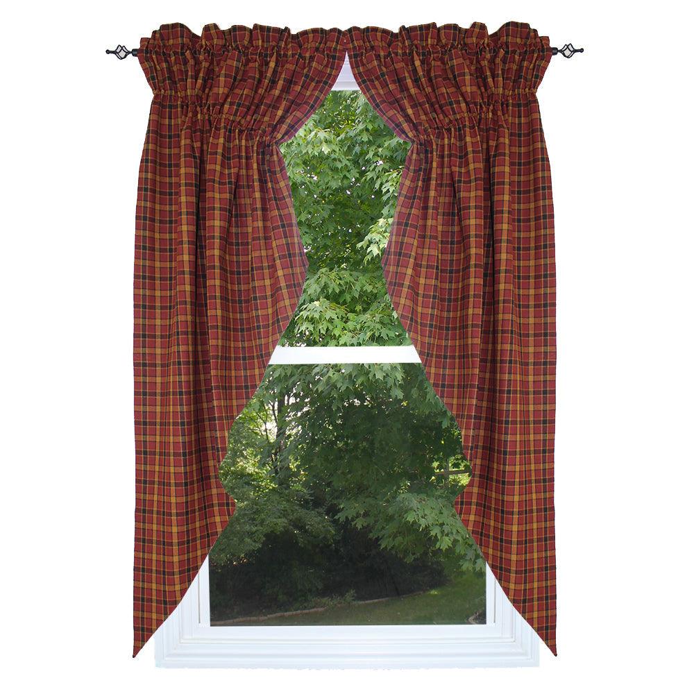Homestead - Red Gathered Swag C6330017 - The Fox Decor
