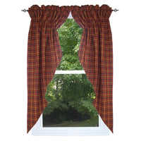 Homestead - Red Gathered Swag C6330017 - The Fox Decor