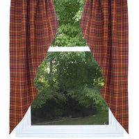Homestead - Red Gathered Swag C6330017 - The Fox Decor