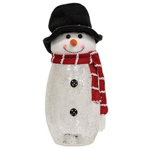 Light Up Top Hat Snowman - The Fox Decor
