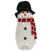 Light Up Top Hat Snowman - The Fox Decor