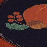 Pumpkin & Acorns Black Candle Mat Set Of Two CMAR0060 - The Fox Decor