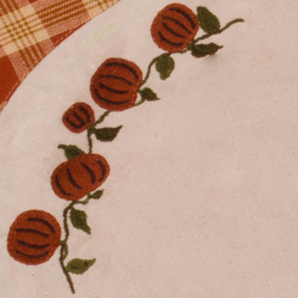 Little Pumpkin Vine Candle Mat Osenburg Burnt Orange Set Of Two CMGD0057 - The Fox Decor