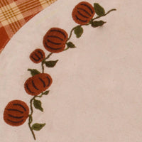 Little Pumpkin Vine Candle Mat Osenburg Burnt Orange Set Of Two CMGD0057 - The Fox Decor