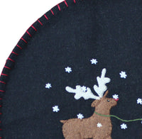 Thumbnail for Christmas Friends Black Candle Mat CMGD0367