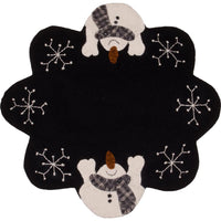 Thumbnail for Snow Day Black Candlemat Set Of Two CMRE0225 - The Fox Decor