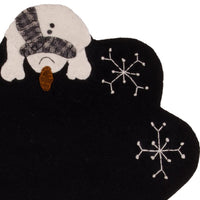 Thumbnail for Snow Day Black Candlemat Set Of Two CMRE0225 - The Fox Decor
