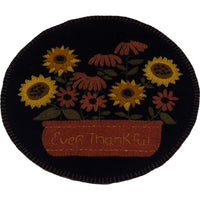 Thumbnail for Ever Thankful Black Candle Mat Set Of Two CMSL0043 - The Fox Decor