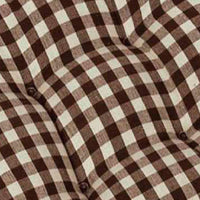 Black Nutmeg Heritage House Check Black Chair Pad CP100011 - The Fox Decor