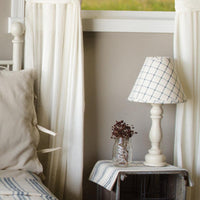 Thumbnail for Colonial Blue Cream Grain Sack Stripe Bed Cover Queen CQ165014 - The Fox Decor