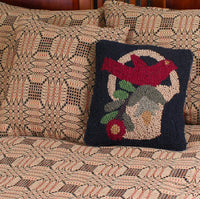 Thumbnail for Trenton Jacquard Nutmeg Black Red Queen Bed Cover CQ243025