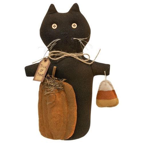 Trick or Treat Primitive Cat Doll - The Fox Decor