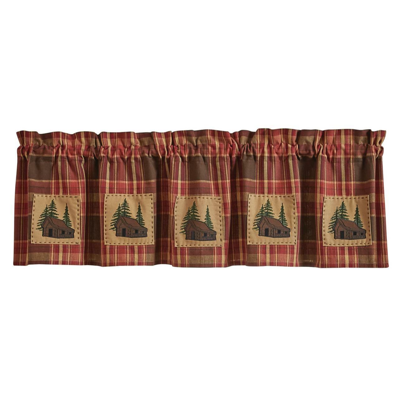 Cabin Creek Patch Valance Set of 2 Park Designs - The Fox Decor