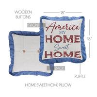 Thumbnail for Celebration Home Sweet Home Pillow 18x18 VHC Brands - The Fox Decor