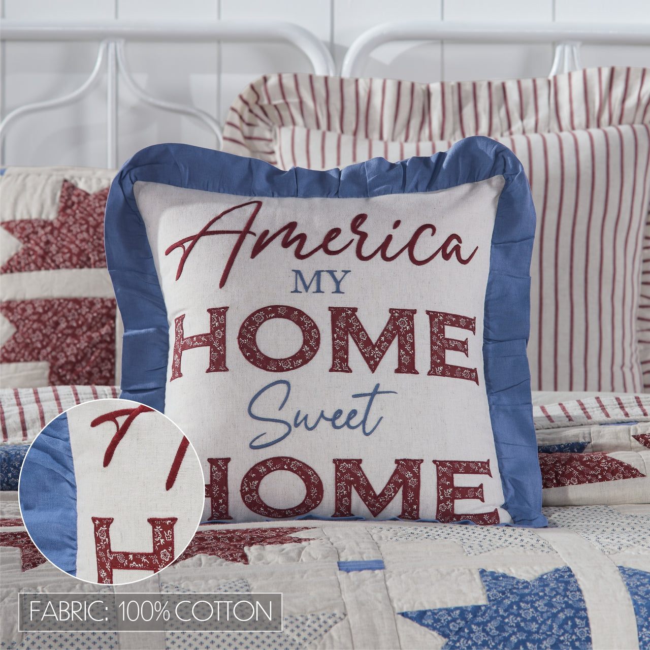 Celebration Home Sweet Home Pillow 18x18 VHC Brands