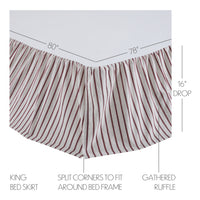 Thumbnail for Celebration King Bed Skirt 78x80x16 VHC Brands