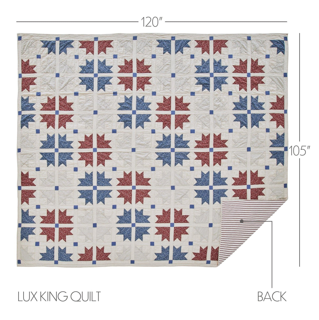 Celebration Luxury King Quilt 120WX105L VHC Brands