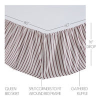 Thumbnail for Celebration Queen Bed Skirt 60x80x16 VHC Brands