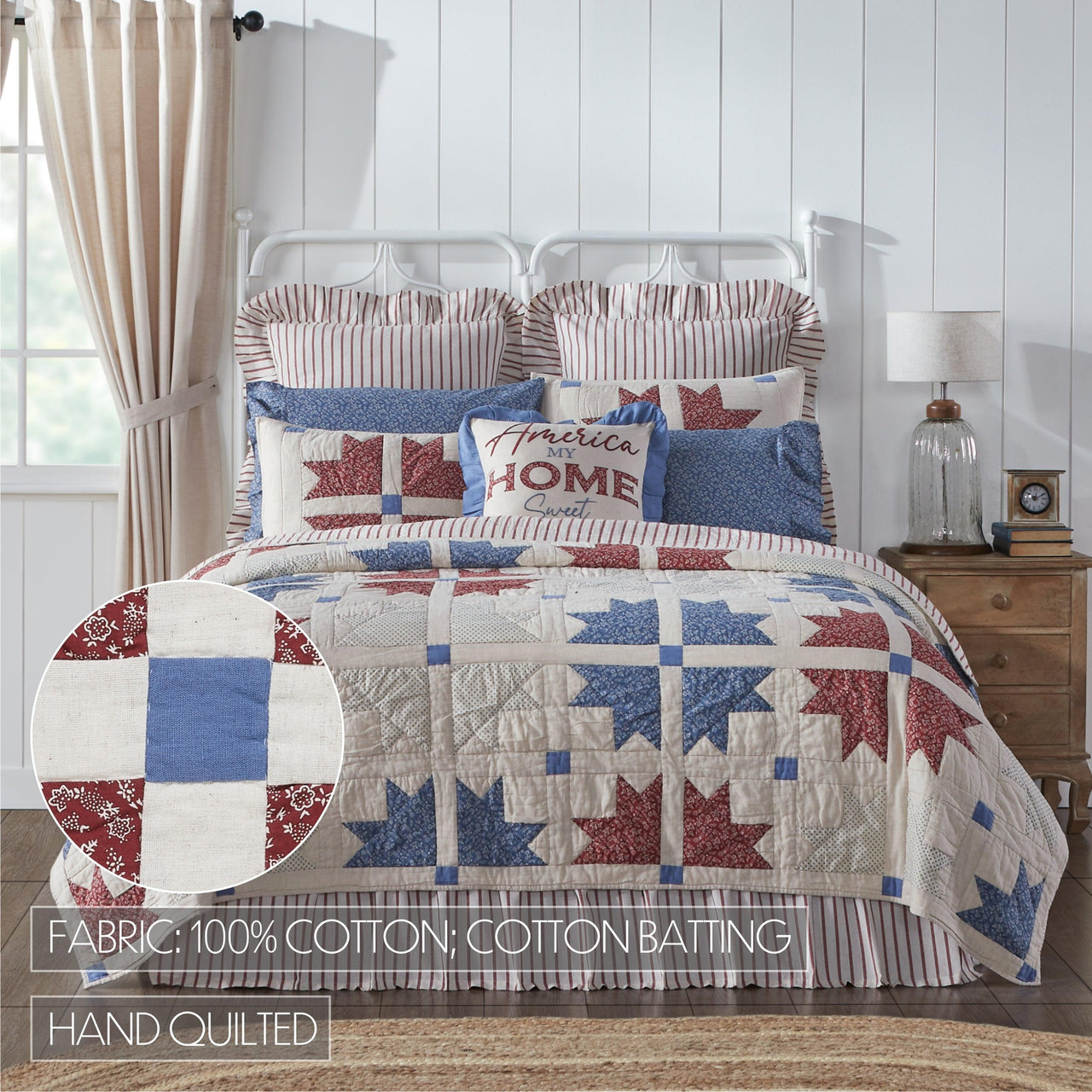 Celebration California King Quilt 130Wx115L VHC Brands