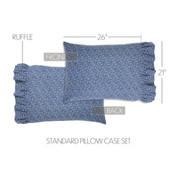 Thumbnail for Celebration Ruffled Standard Pillow Case Set of 2 21x26+4 VHC Brands