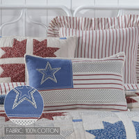 Thumbnail for Celebration Patchwork Flag Pillow 14x22 VHC Brands