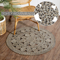 Thumbnail for Celeste Blended Pebble Indoor/Outdoor Braided Rug 3ft Round VHC Brands