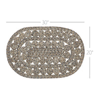 Thumbnail for Celeste Blended Pebble Indoor/Outdoor Oval Braided Rug 20