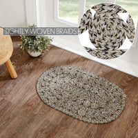 Thumbnail for Celeste Blended Pebble Indoor/Outdoor Oval Braided Rug 20