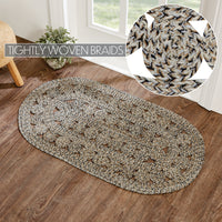 Thumbnail for Celeste Blended Pebble Indoor/Outdoor Oval Braided Rug 27