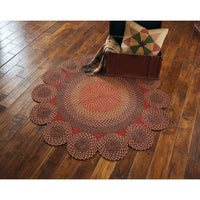 Thumbnail for Circle Circles Round Braided Rug 4.5' Park Designs - The Fox Decor