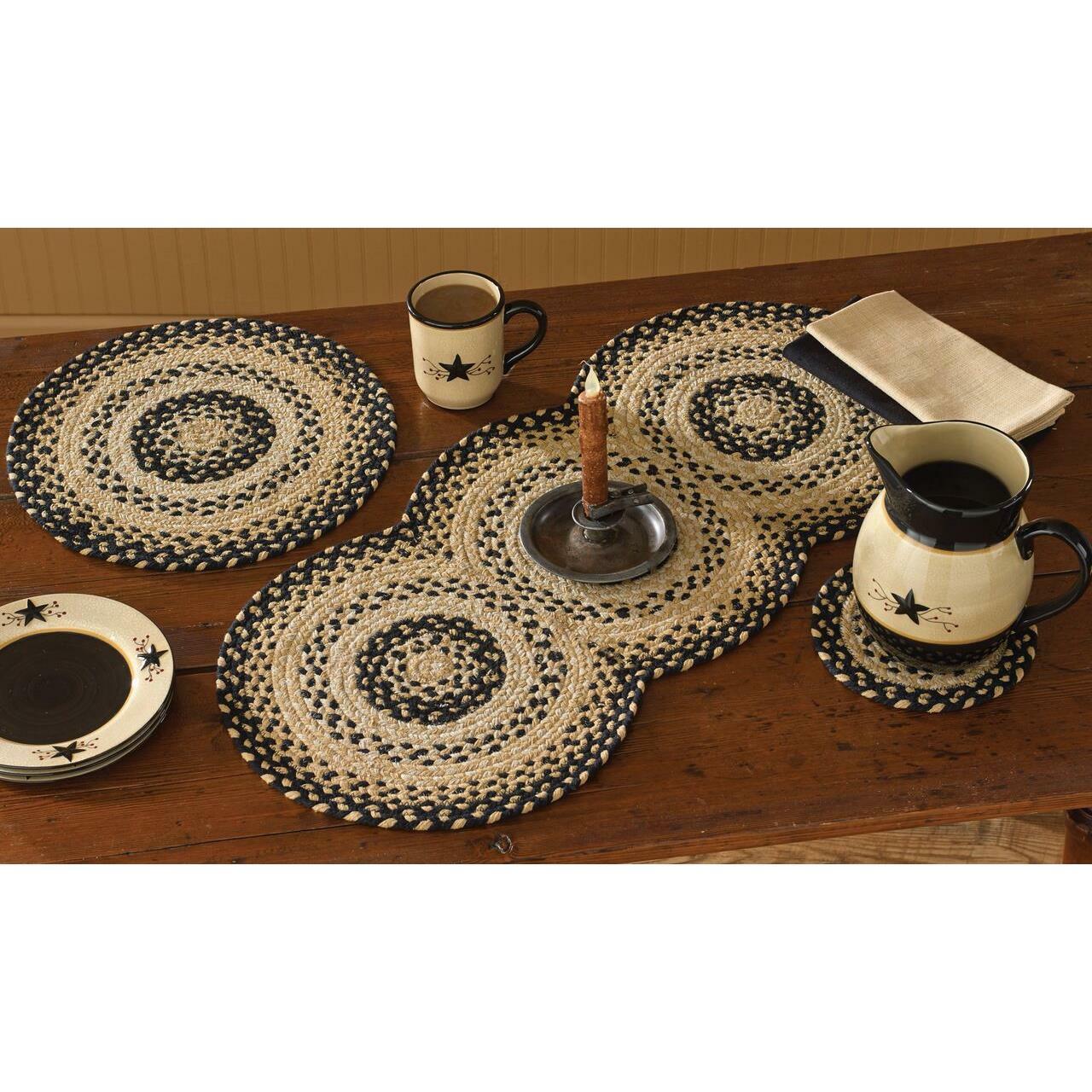 Cornbread Braided Table Runner - 34"L Park Designs