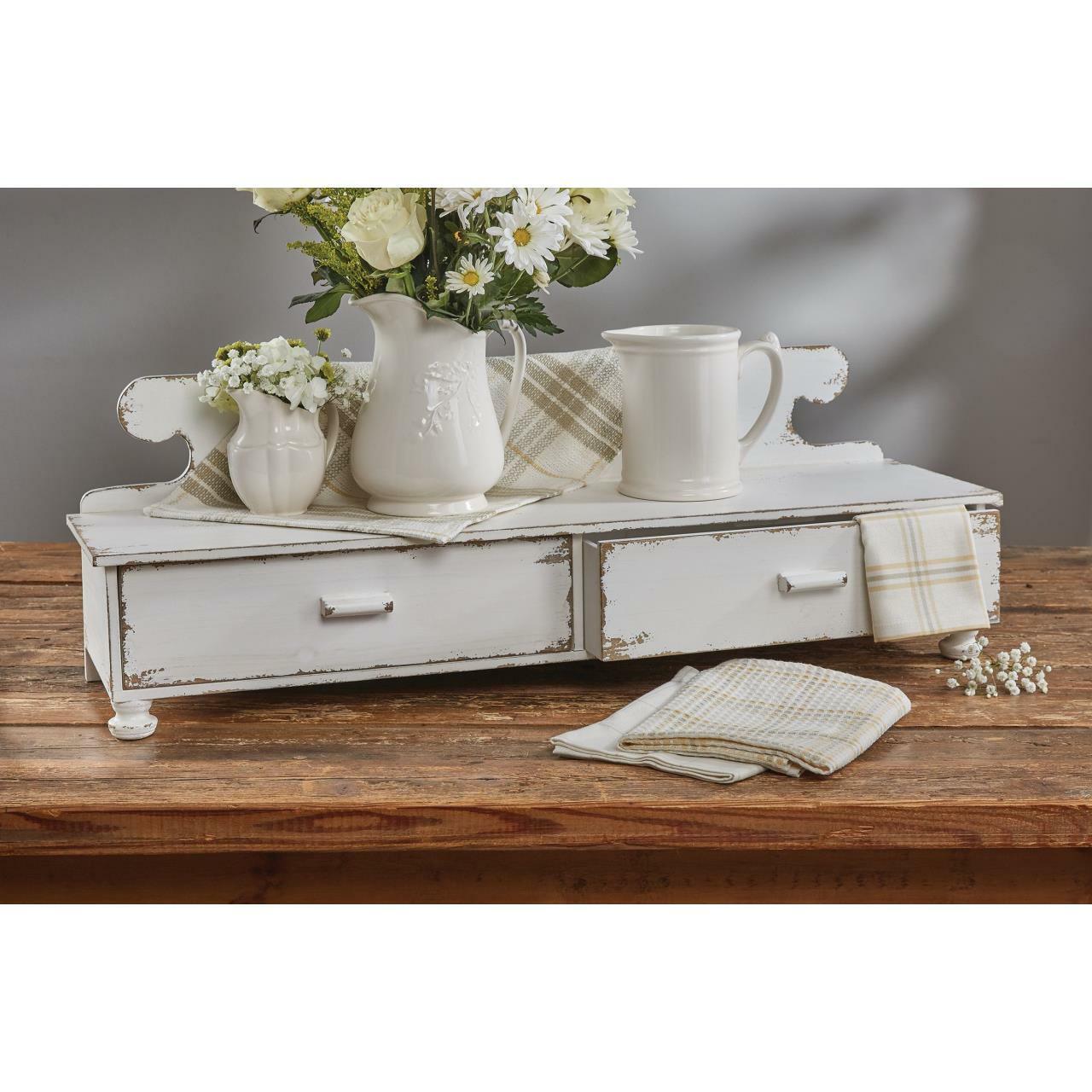 Counter Shelf - Distressed White Park Designs