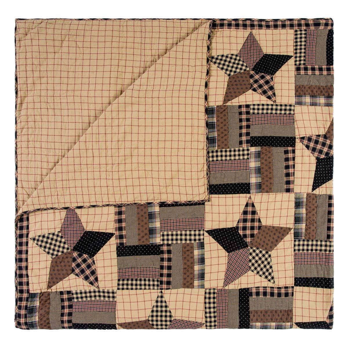 Bingham Star California King Quilt 130Wx115L VHC Brands - The Fox Decor