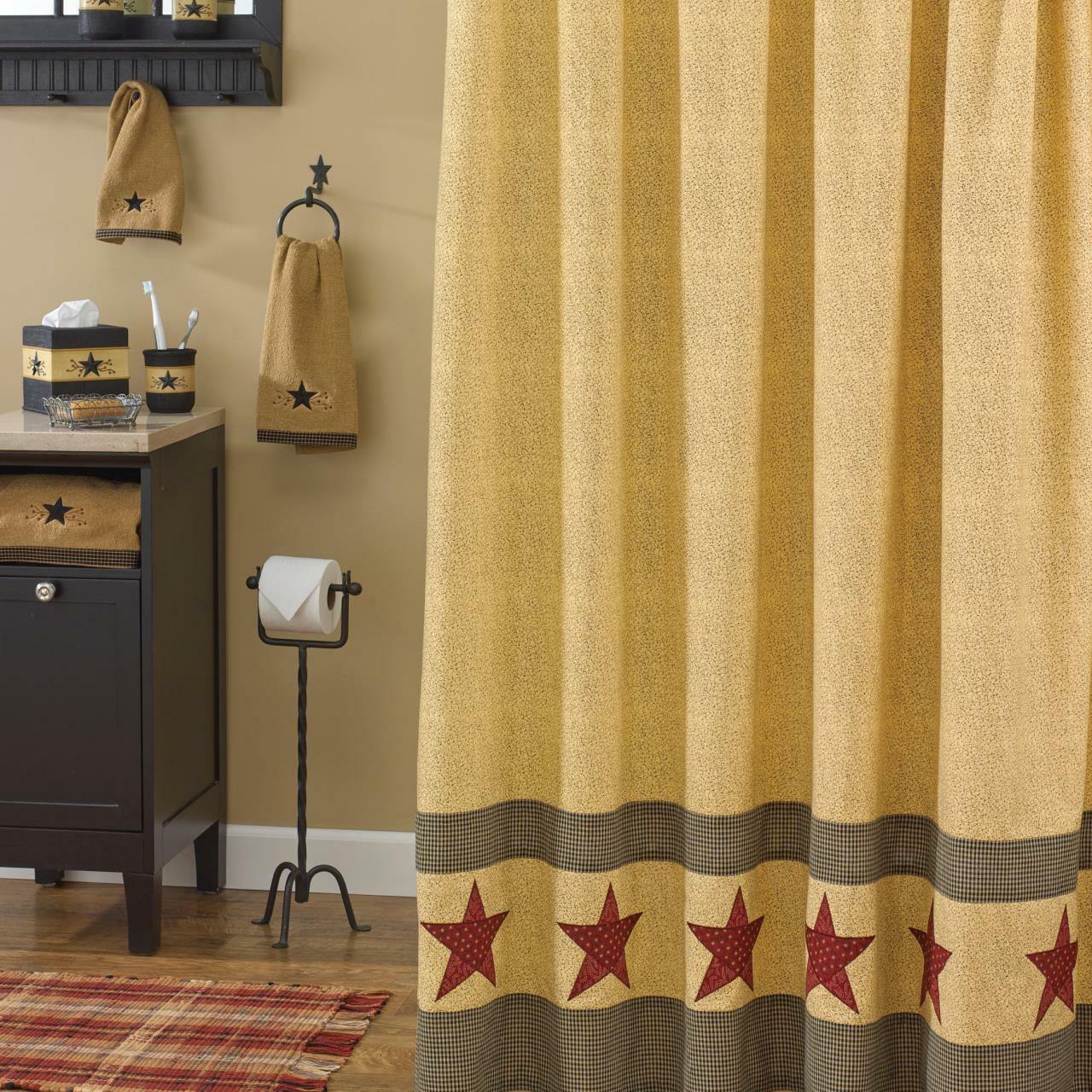 Country Star Shower Curtain - 72