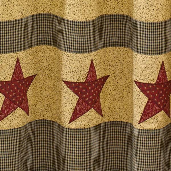 Country Star Shower Curtain - 72" x 72" Park Designs - The Fox Decor
